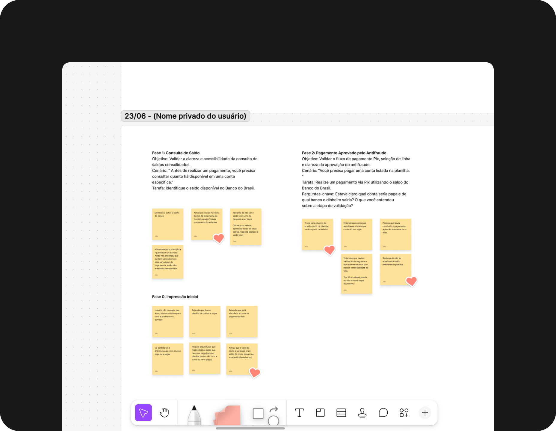 Usability testing and user flows